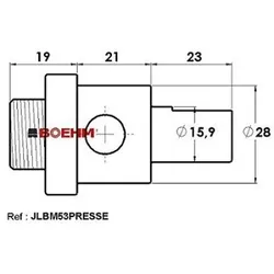Locheisen-Adapter für Pressen (Ø2 bis 60mm)