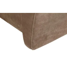 HIMOLLA Eckcouch Leder 2-Sitzer Braun