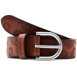 Desigual Accessories Leather Belt, Brown,