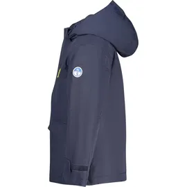 North Sails Kinder Parkajacke Blau - Abnehmbare Kapuze, Ocean Positive Design - Blau