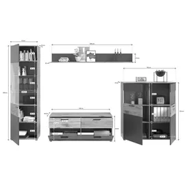 Möbel Kraft Wohnkombination MASON B/H/T ca. 327,00x200,00x47,00