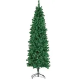 Tectake tectake® Weihnachtsbaum, verschiedene Größen, künstlich in Grün, mit dichten Nadeln, formbar mit viel Volumen, pulverbeschichteter Metallständer mit Kunststoffkappen