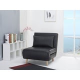 sesselseller 24 Relaxsessel Schlafsessel Como schmal schwarz