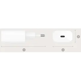 Belkin USB-C Ladegerät 25W PD + Lightning Kab. WCA004vf1MWH-B5 Smartphone, Tablet Weiß AC Schnellladung Indoor
