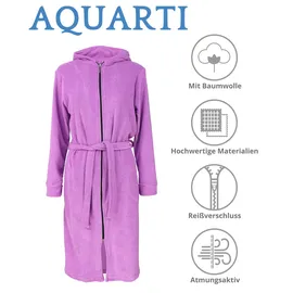 Aquarti Bademantel Aquarti Lila S