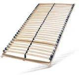 Sleepneo Stabiler Lattenrost 100x200, Lattenrahmen aus Buche, 28 Latten, 7 Komfortzone, Federholzrahmen Made in Germany, Lattenrost starr, Lattenrahmen 100x200 hohe Traglast bis 150Kg