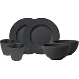 Villeroy & Boch Manufacture Rock Frühstücks-Set 6tlg EC Geschirr