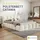 Juskys Polsterbett Catania 180 x 200 cm Creme inkl. Matratze