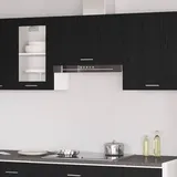 vidaXL Hängeschrank Schwarz Eiche 60x31x60 cm, Holzwerkstoff