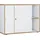 VCM my office Schiebetürenschrank Salia, 920734 honig-eiche, weiß 1 Fachboden 100,0 x 37,4 x 74,0 cm