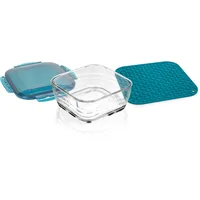 Genius Nicer Dicer Chef Glasschüssel 2,8 l 3-tlg. blau
