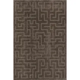 The CarPET Designteppich THE CARPET "Elisa", braun, B:200cm H:15mm L:280cm, Polyester, Polypropylen (PP), Teppiche, mit klaren geometrischen Formen und Linien