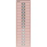 Bisley Aktenschrank MultiDrawer Schubladenschrank in Pastellpink - Maße: H 86 x B 28 x T 38 cm rosa