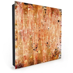 Primedeco Schlüsselkasten Dekor-Schlüsselkasten, Magnetpinnwand und Memoboard mit Glasfront Motiv Vintage Streifen