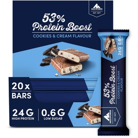 Multipower 53% Protein Boost Cookies & Cream Riegel 20 x 45 g