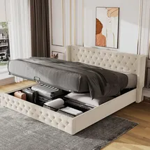 stilvora Jugendbett REDOM 140 x 200 cm Kiefer beige