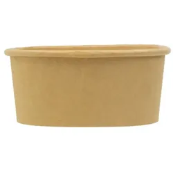 MONOUSO - Verpackung Quadratische aus Kraftkarton 500ml 13x13x5,6cm (300 Stück)