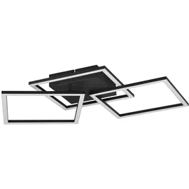 Trio Reality Leuchten LED Deckenleuchte Trail Schwarz matt