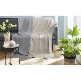 IBENA kühlende Decke Kuscheldecke 150 x 200 cm Beige
