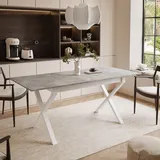 lookway ARTON II 80 x 77 x 140 cm grau/weiß
