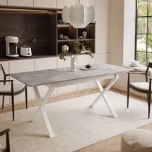 lookway ARTON II 80 x 77 x 140 cm grau/weiß