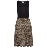 Buffalo Jerseykleid Shirtkleid Animalprint Schwarz 38