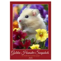 Calvendo Golden Hamster Snapshots (Wall Calendar 2026 DIN A3