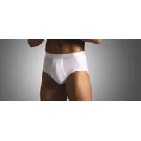 NOVILA Slip weiß Ägyptische Baumwolle unifarben, weiß, NOS