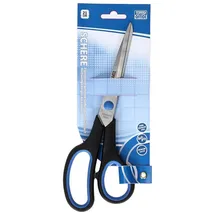 tiptop-office TIPTOP OFFICE TTO Büroschere 21 cm Soft Griff, Blau/Schwarz