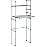 vidaXL Waschmaschinenregal 77x52x192 Cm Aluminium