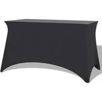 vidaXL Tischhusse Stretch Anthrazit 183 x 76 x 74 cm 2er Set
