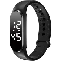 Schrittzähler Armband Herren Digital Uhr Armband Fitnessuhr ohne app und handy Schrittzähler Uhr Damen Digitale Armbanduhr Damen mit Messung des Schrittes, Kalorienverbrauchs und der Distanz, Schwarz