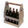 DanDiBo Ambiente Bierträger mit Flaschenöffner 30 x 20 x 38 cm braun