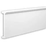 PROFHOME DECOR Friesleiste 200 x 4,2 x 19,8 cm weiß