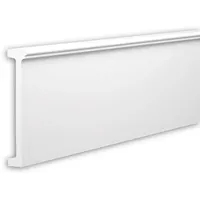 PROFHOME DECOR Friesleiste 200 x 4,2 x 19,8 cm weiß