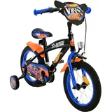 Hot Wheels Race Team Kinderfahrrad 14 Zoll 100-115 cm Größe Mädchen Jungen Fahrrad Alter ab ca. 3 Jahre mit Rücktrittbremse - Orange