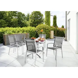 Sieger Meran Stapelsessel 61 x 57 x 98 cm graphit/grau