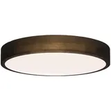 Brilliant Lampe Slimline LED Wand- und Deckenleuchte 34cm holz dunkel/weiß Metall braun 12 w LED integriert