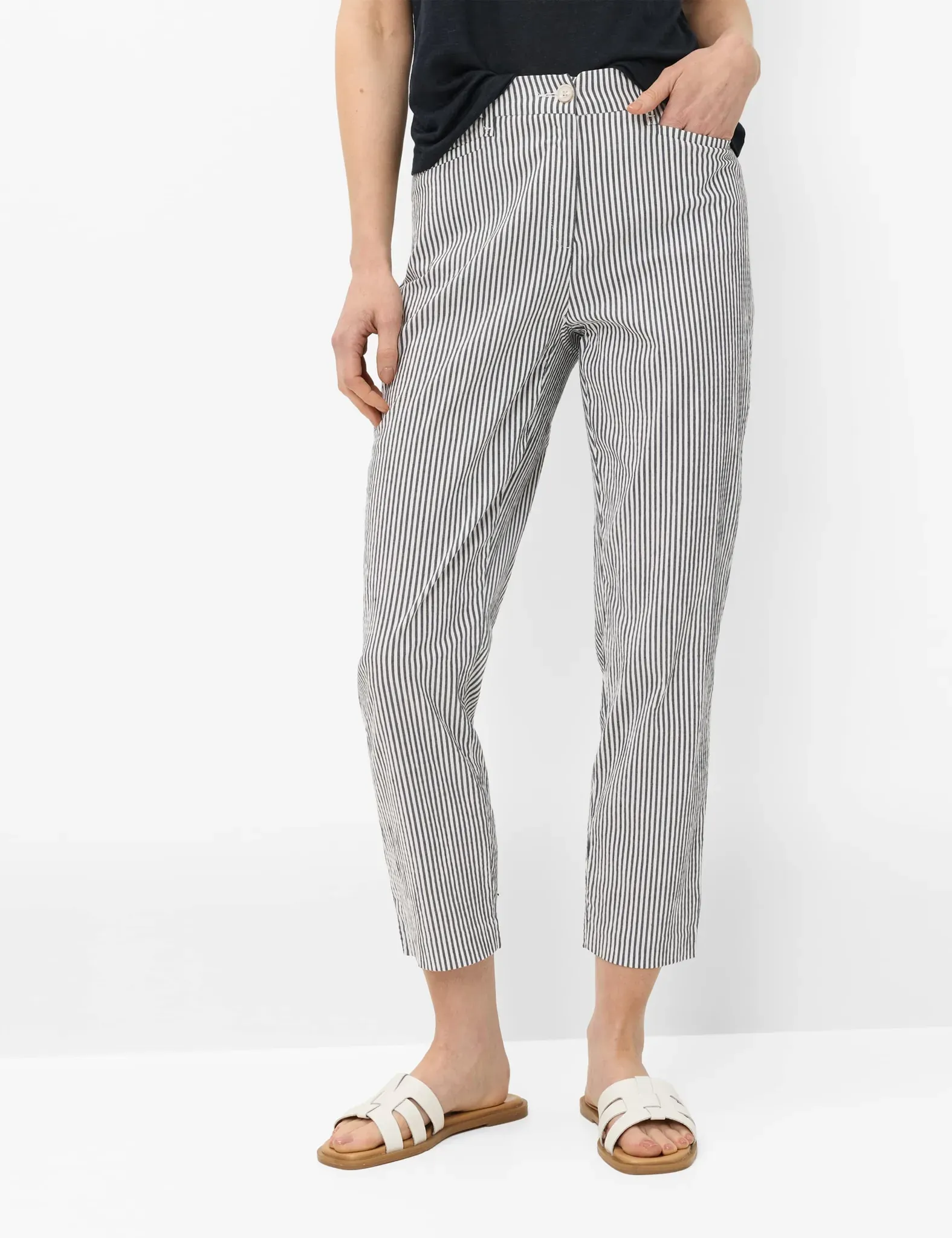 Brax Damen Chino Style MARA S NAVY, dunkelblau, Gr. 48