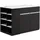 vente-unique Kücheninsel Meili 130 x 90 x 65 cm Schwarz/Weiß