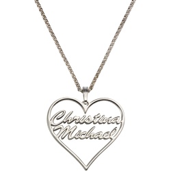 Namenskette FIRETTI "Schmuck Geschenk Silber 925 Halskette mit deinem Namen", silber (silberfarben), Halsketten, Damen, Silber 925 (Sterlingsilber), L: 45cm