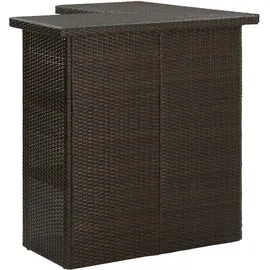 vidaXL Gartenbar Set 4-tlg. Braun