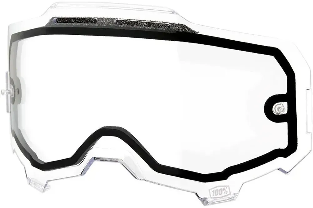 100percent Armega Vented Dual Pane Ersatzlinsen - Clear - Clear/CAT0