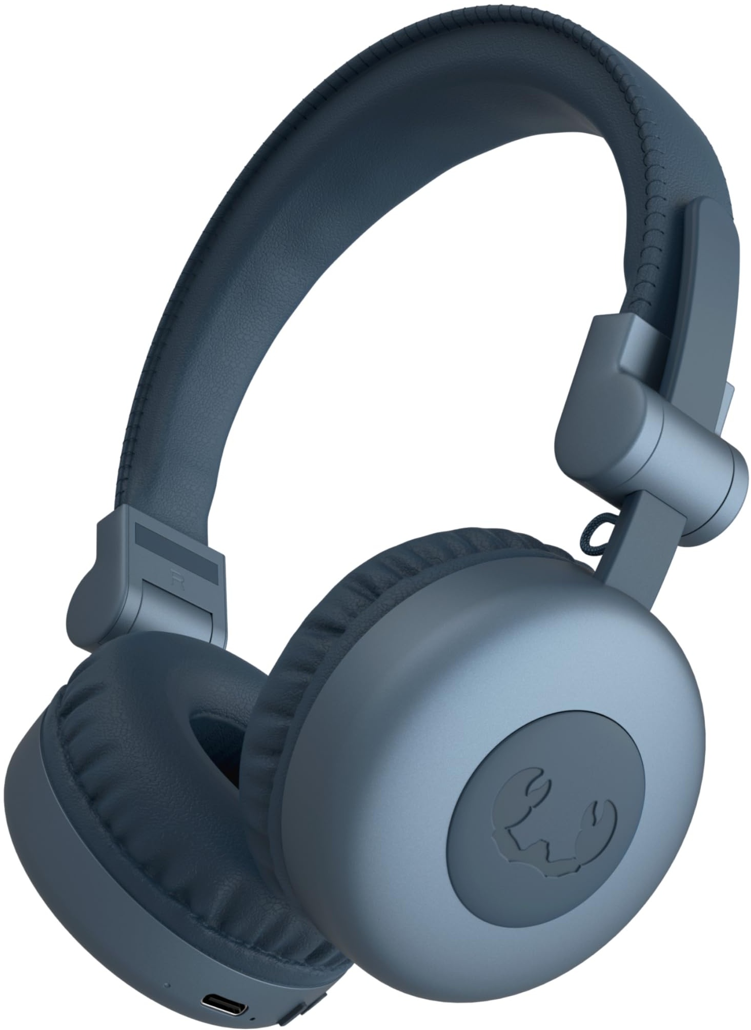 Fresh 'n Rebel Code Core, Bluetooth-Kopfhörer on-Ear, kabellos, 30 Stunden Spielzeit, mit Mikrofon und Sprachassistent, Lautstärkeregler und Wiedergabe/Pause-Tasten, faltbar (Dive Blue)