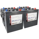 Q-Batteries QB Ersatzakku Set 4x 6V (24V) 240Ah für ELS Makine Junior EL6-S, EL8-S, EL8-T, EL10, EL10-T, EL12, EL14