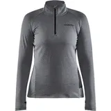 Craft Core Trim Midlayer 1/2-Zip Langarmshirt Damen 975000 dk grey melange S