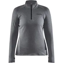 Craft Core Trim Midlayer 1/2-Zip Langarmshirt Damen 975000 dk grey melange S