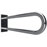 Brillantbad BELP Stützgriff in U-Form Edelstahl poliert mit Abdeckung 100x250x616 mm, 120 kg Traglast für Bad & WC >> zum Bohren