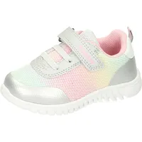 Richter Kinderschuhe Jungen Mädchen Wallaby Sneaker, Silver/White/Rainbow, 23 EU Weit