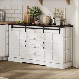 modfu Sideboard 150 x 85 x 40 cm Weiß